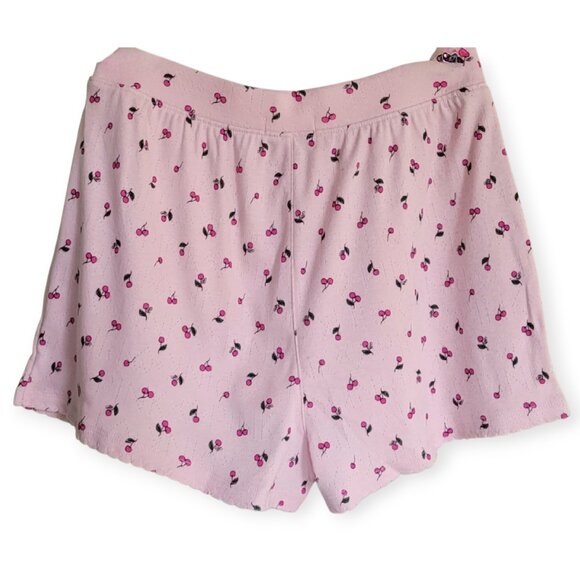 Victoria's Secret Pink Cherry Print Pointelle 100% Cotton Boxer Shorts XS NWT - Picture 7 of 16